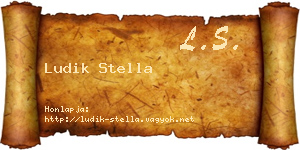 Ludik Stella névjegykártya